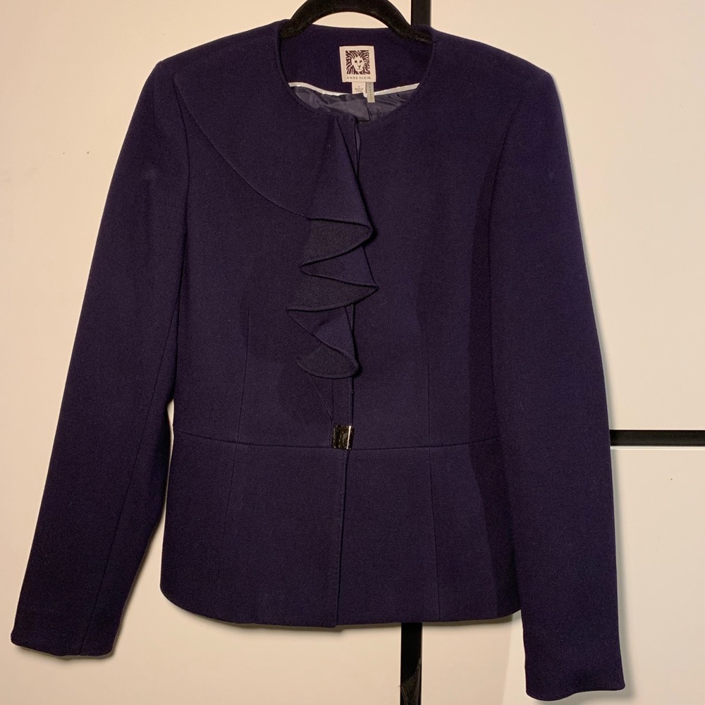 Anne Klein eggplant women’s blazer